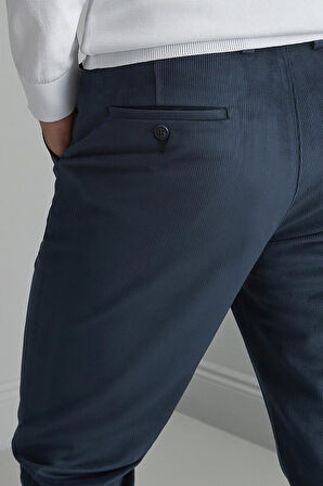 Erkek Lacivert Regularfit / Rahat Kalıp  Pantolon
