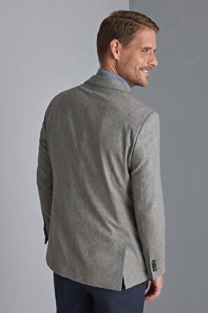 Erkek Mavi Barı (4 Drop)  / Geniş Kalıp Mono Yaka Ceket