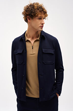 Erkek Lacivert Slim Fit / Dar Kalıp  Takım Elbise