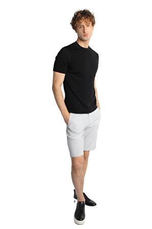 ERKEK SİYAH STANDART POLO YAKA TRİKO KISA KOL