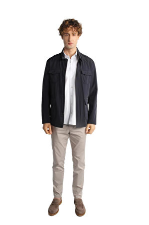 Erkek Lacivert   Baharlık Mont