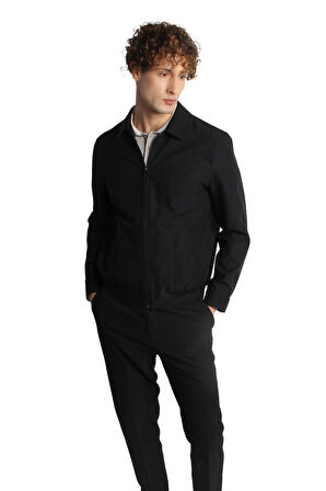 Erkek Siyah   Baharlık Mont