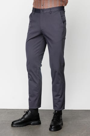 Antrasit Erkek Pamuklu Kumaş Pantolon Regular Fit – Rahat Kalıp Günlük Ofis Stili