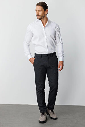 ERKEK SİYAH REGULARFIT / RAHAT KALIP STD PANTOLON
