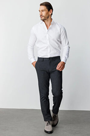 ERKEK SİYAH REGULARFIT / RAHAT KALIP STD PANTOLON