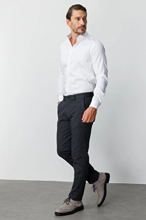 ERKEK SİYAH REGULARFIT / RAHAT KALIP STD PANTOLON