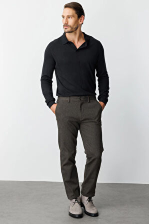 ERKEK KAHVE REGULARFIT / RAHAT KALIP STD PANTOLON