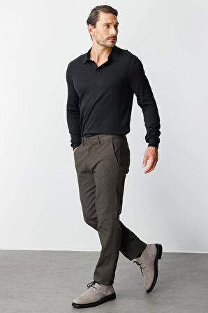 ERKEK KAHVE REGULARFIT / RAHAT KALIP STD PANTOLON