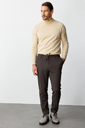 ERKEK KAHVE DYNAMIC FIT STD PANTOLON