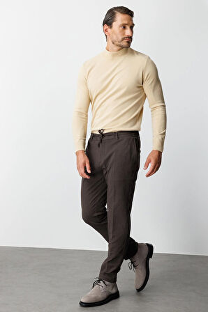 ERKEK KAHVE DYNAMIC FIT STD PANTOLON