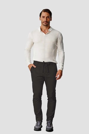Kahverengi Jogger Stil Erkek Pantolon – Lastikli İpli
