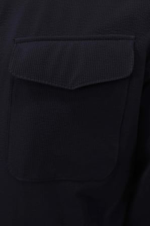 Lacivert Kapüşonlu Erkek Mont – Modern Kesim