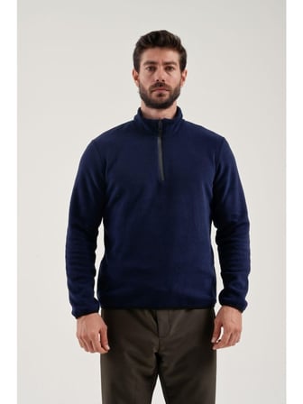Exuma Erkek Navy Yarım Fermuarlı Polar 2212001-410