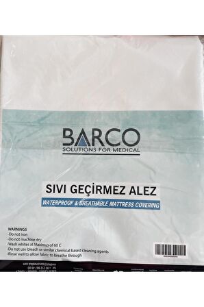 Barco 90 x 190 Su Geçirmez Alez Beyaz