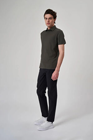 Exuma Erkek Haki Polo Yaka Tişört 1412034