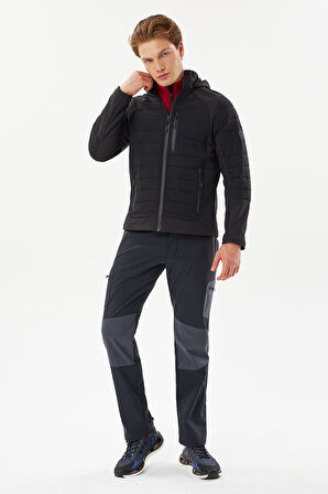 Exuma 2411137-SİYAH Erkek Softshell Mont