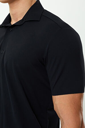 Exuma Erkek Siyah Pike Gömlek