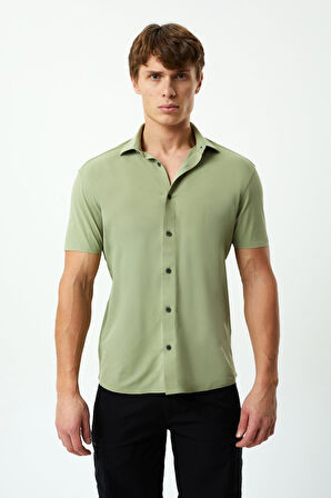 Exuma Erkek Yeşil Pike Gömlek