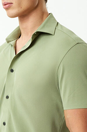 Exuma Erkek Yeşil Pike Gömlek