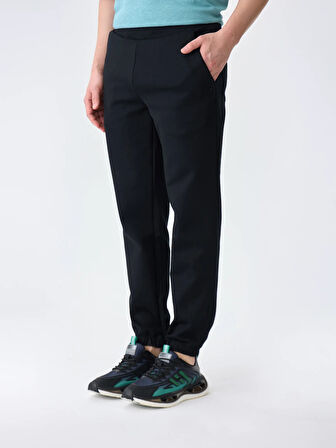 Isaora Gıza Cotton Jogger Erkek Black Sweat Pant Isr5402-0