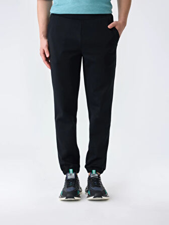 Isaora Gıza Cotton Jogger Erkek Black Sweat Pant Isr5402-0