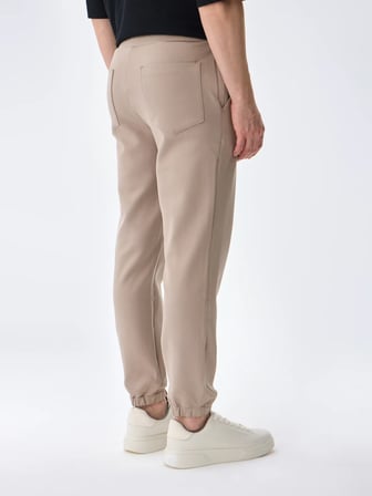 Isaora Gıza Cotton Jogger Erkek Beıge Sweat Pant Isr5402