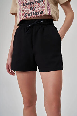 Exuma Kadın Siyah Şort 1523105