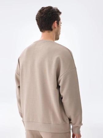Isaora Performance Cotton Sweat Erkek Beıge Sweat Isr8113