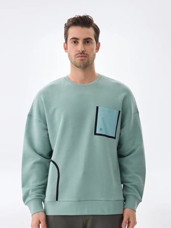 Isaora Performance Cotton Sweat Erkek Palm Green Sweat Isr8113