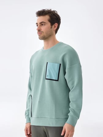 Isaora Performance Cotton Sweat Erkek Palm Green Sweat Isr8113