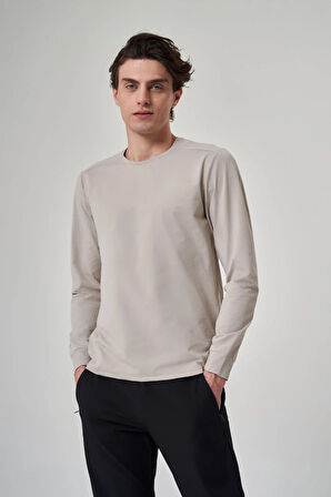 Exuma Erkek Gri Uzun Kollu Tişört 1512129