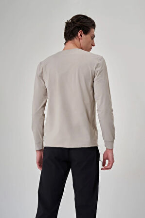 Exuma Erkek Gri Uzun Kollu Tişört 1512129