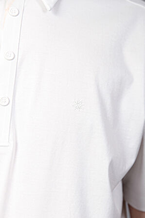 Isaora Erkek Polo Yaka T Shirt ISR3303 WHT