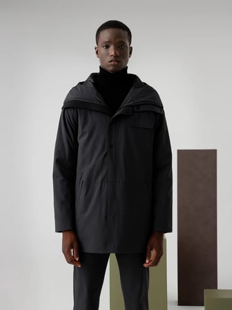 Isaora Dark Grey Rocket Jacket Erkek Mont-ısr7409-drg