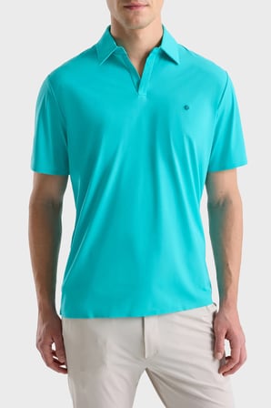 Isaora Logolu Regular Fit Kapamasız Polo Erkek POLO ISR3201 TURQ TURKUAZ