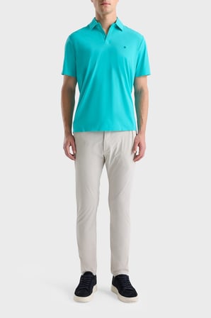 Isaora Logolu Regular Fit Kapamasız Polo Erkek POLO ISR3201 TURQ TURKUAZ