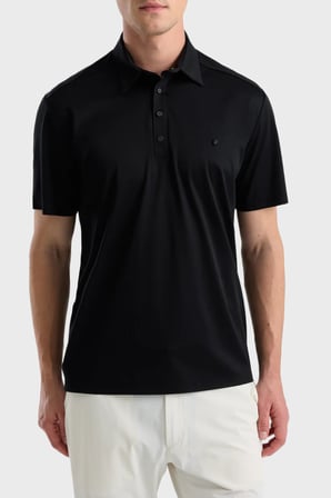 Isaora % 100 Pamuk Regular Fit Düğmeli Polo Erkek POLO ISR33 030 SİYAH
