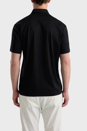 Isaora % 100 Pamuk Regular Fit Düğmeli Polo Erkek POLO ISR33 030 SİYAH