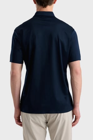 Isaora Logolu % 100 Pamuk Regular Fit Düğmeli Polo Erkek POLO ISR3303 DRNVY KOYU LACİVERT