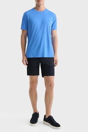 Isaora Logolu Regular Fit Bisiklet Yaka T Shirt Erkek T SHİRT ISR9021 LVND MAVİ