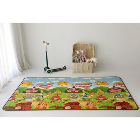 Bebebao Alfabeli Çiftlik Macerası ile Alfabe & Sayı Yol Macerası Oyun Matı 200x140x1 cm