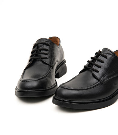 Bağcıklı Kadın Loafer Ayakkabı Hakiki Deri Kauçuk