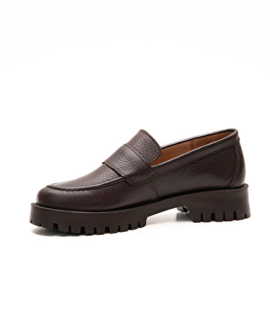 Hakiki Deri Rahat Günlük Kadın Loafer Ayakkabı