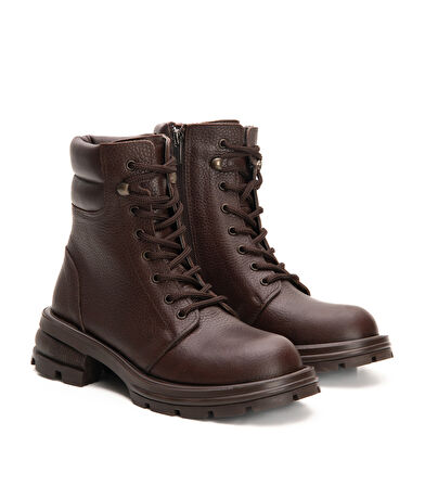 Hakiki Deri Kauçuk Kaymaz Taban Postal Bot