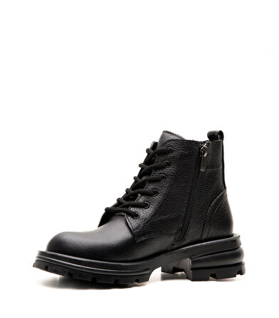 Hakiki Deri Kauçuk Kaymaz Taban Kadın Postal Bot