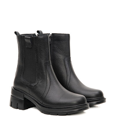 Kadın Yüksek Topuk Hakiki Deri Chelsea Bot