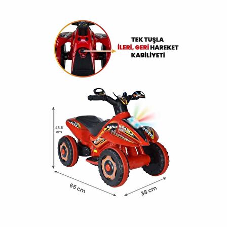 0001 Akülü Atv 6 Volt Safari 9000-9017-9024-9031-9048 - UJ Toys