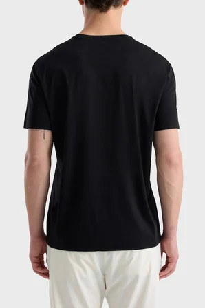 Isaora Logolu Regular Fit Bisiklet Yaka T Shirt Erkek T SHİRT ISR90270 SİYAH