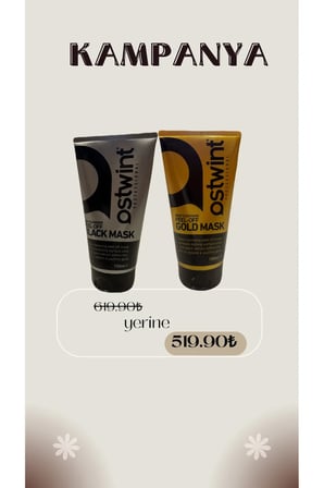 (2 Ürün) Soyulabilir Altın Maske (150ml)+Soyulabilir Siyah Maske (150ml)