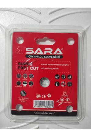 Çok Amaçlı Kesme Diski Taş/Pvc/Seramik/Çelik/Inox/Alüminyum Keser 115X22.23 Islak Ve Kuru